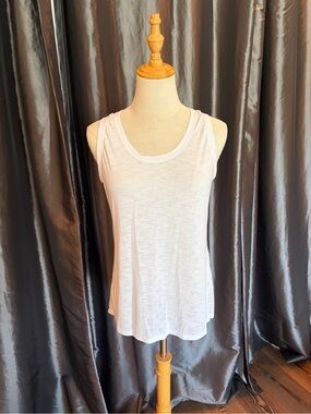 Zella White Scoop Neck Tank Top